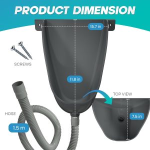 Urinal for Men Portable, Black.